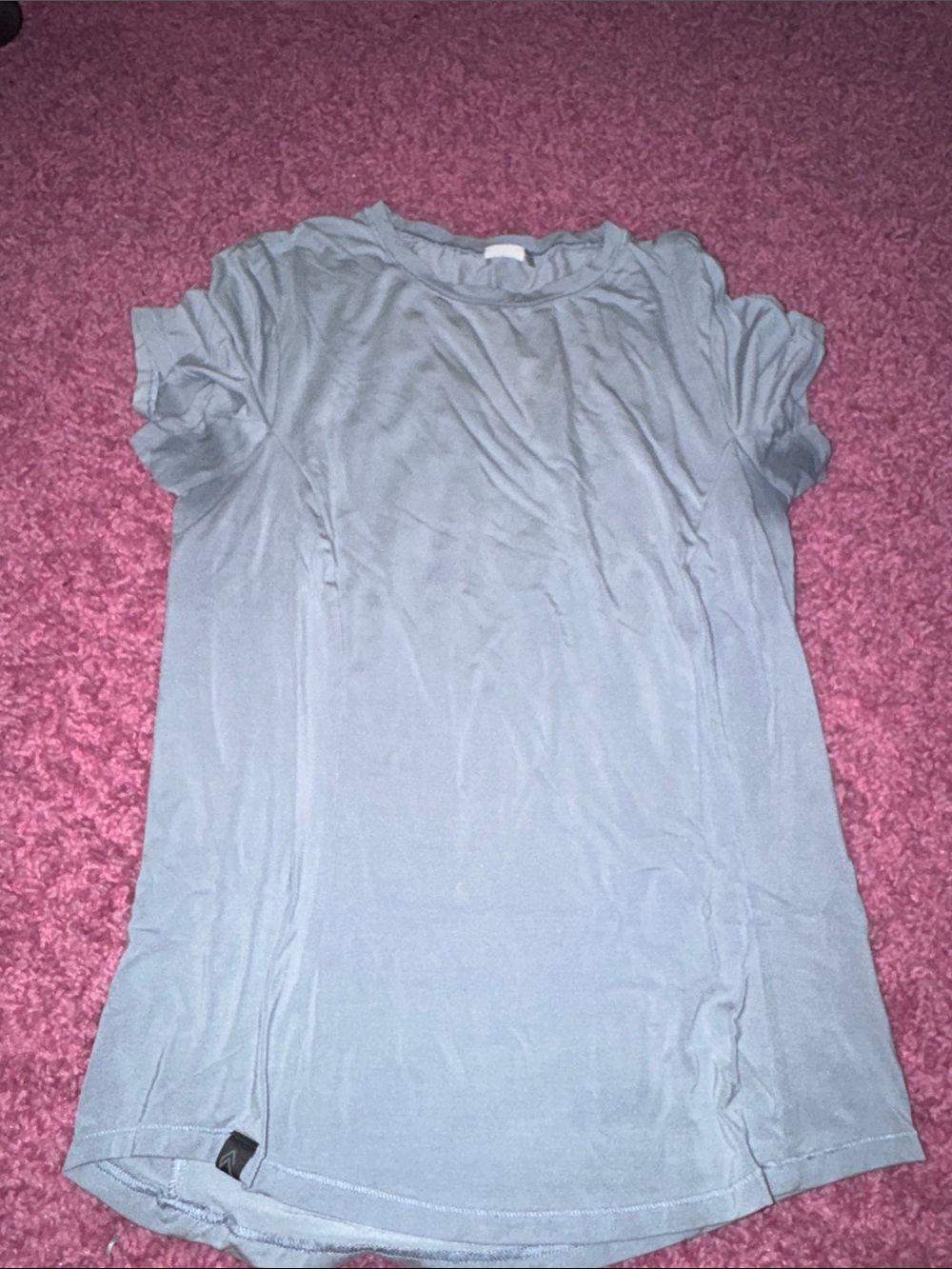 Relaxed Light Blue Short Sleeve Crew Tee